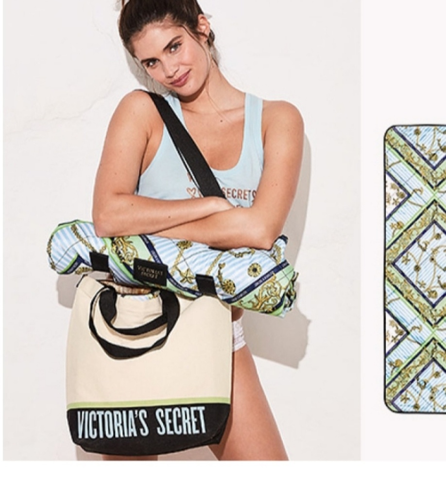 Victoria secret cooler tote and blanket